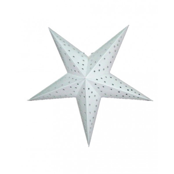 12" White Star Paper Lantern